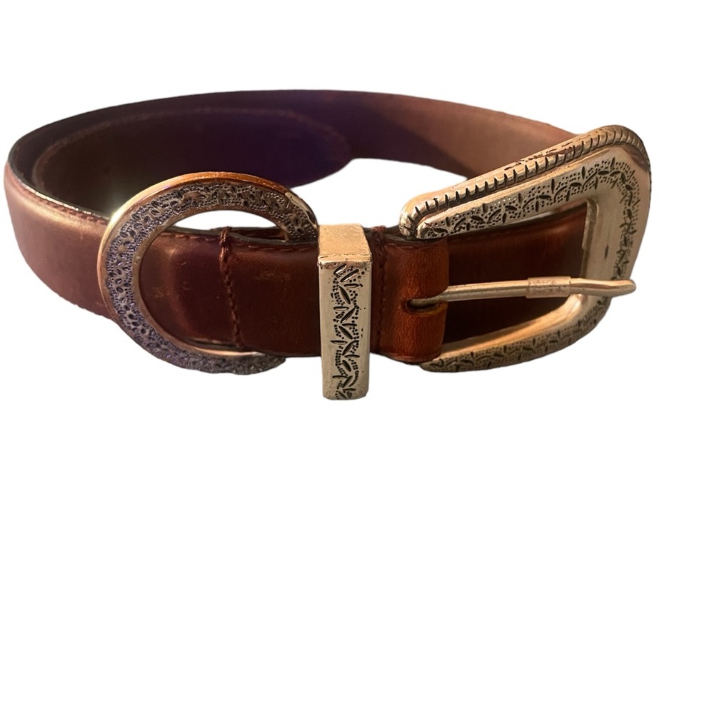Vintage Southwestern Genuine Leather women’s size 32 waist belt